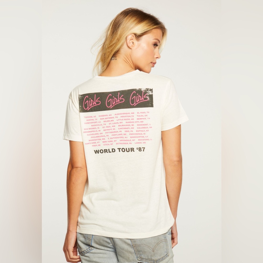 CHASER motley crue girls girls girls tee